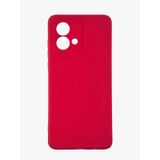 Capinha Aveludada Emborrachada Vermelha Para Moto G84