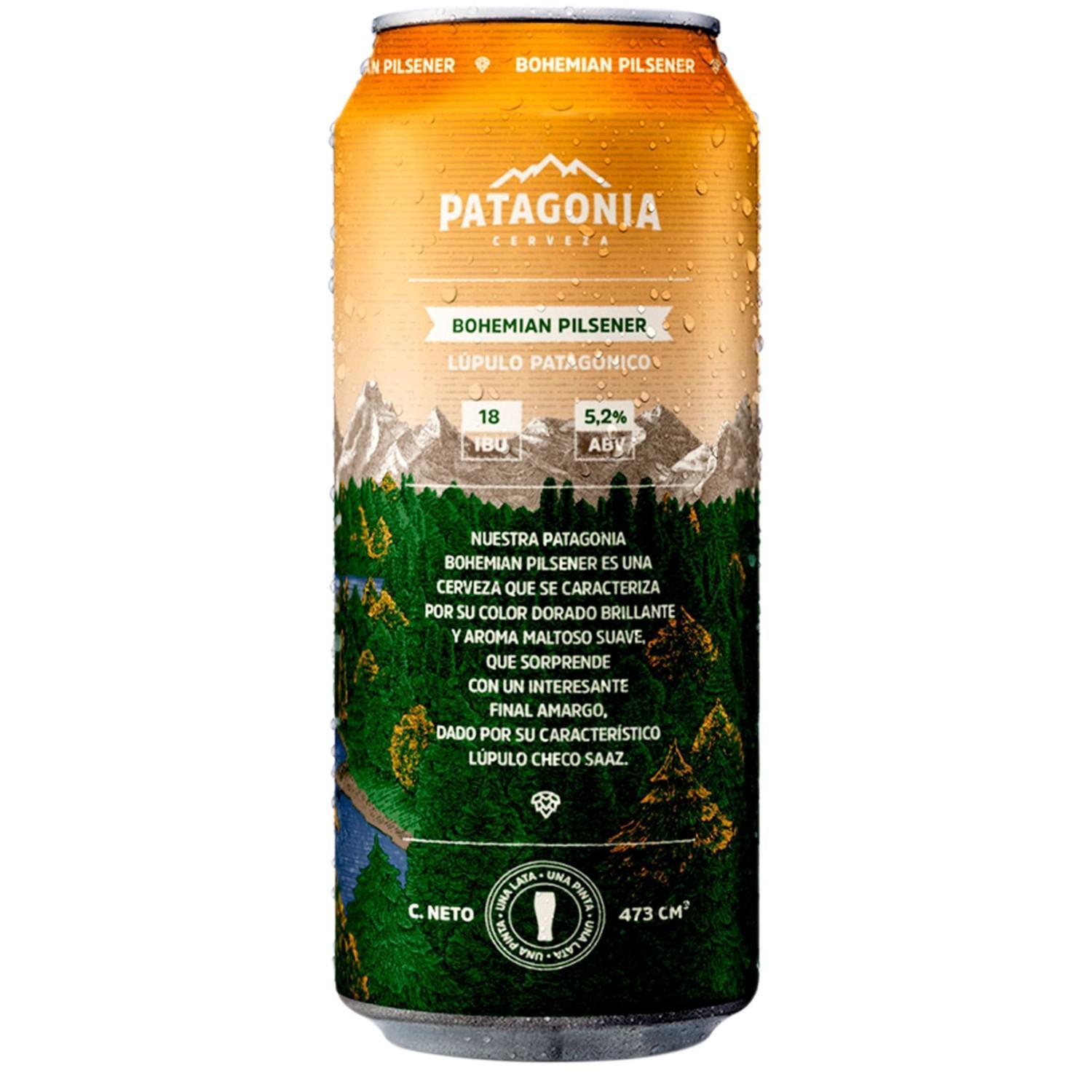 Cerveja Patagonia Bohemian Pilsener 350ml 8 Latas Carrefour