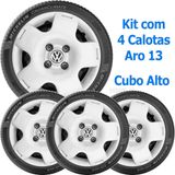 Calota Gol Parati Saveiro G2 G3 G4 Aro 13 Resistente Prata