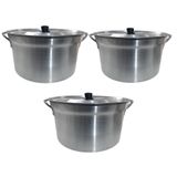 Caçarola Alumínio Industrial Nº36 3 Peças | Feijoada | 17l