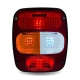 Lanterna Traseira Led Ford Volks Euro 5 Esq Branco 12v