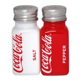 Saleiro E Pimenteiro Coca-cola 4x9,5cm Vermelho