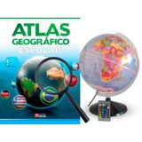 Globo Terrestre Prisma 30cm + Lupa + Atlas - Cores Vibrantes