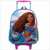 Mochila Escolar Pequena Sereia - Rosa/azul - 16 - Reaggio
