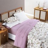 Coberdrom Queen Size Grosso - Algodão - Rose 2,40m X 2,20m