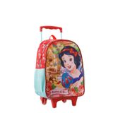 Mochila De Rodinhas Xeryus G - Branca De Neve - 30x40x15 Cm