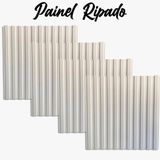 16 Placas 3d Pvc Painel Ripado Parede Revestimento 50x50cm