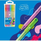 Caneta Gelyx 1.0mm Neon - Conjunto 6 Cores