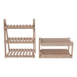 Kit Sapateiras Floreira Vertical De Madeira Pinus Preço Único E Organizador Com Organizador 55x95cm