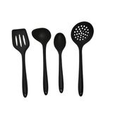 Conjunto De Utensílios De Cozinha Em Silicone Preto Unyhome