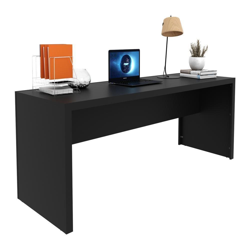 Escrivaninha-mesa Escritório 180cm Multimóveis Cr25266 Preto Preto