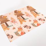 Tapete Infantil Atividades Dobrável 150x200cm Espessura 8mm Animais