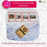 Cards Ciclo Da Vida Tartaruga (4un) - Jogo Infantil