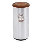 Lixeira Tramontina 40L Cápsula Selecta Basculante Marrom