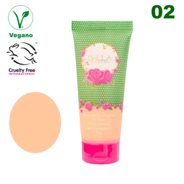 Base Vegana liquida Matte de Alta Cobertura Dalla Make-up vai deixar sua maquiagem perfeita