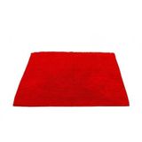 Tapete De Banheiro Bolinha Microfibra Vermelho 38x58 Cm