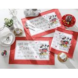 Jogo Americano 4 Peças Dohler Clean 45x31cm Mickey E Minnie
