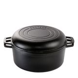 Caçarola Duo 24cm Ferro Fundido 2 Em 1 3,8l Santana