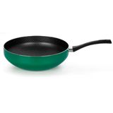 Frigideira Wok Multiflon Color Com Revestimento Ultra 7 Verde 28 Cm