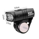 Lanterna Bike Recarregável Led Usb 6000 Lumens - Preto