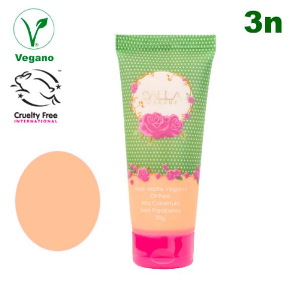 Base Vegana liquida Matte de Alta Cobertura Dalla Make-up vai deixar sua maquiagem perfeita