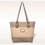 Bolsa Sacola Feminina Grande - Bsc Bege - 39x31x10cm