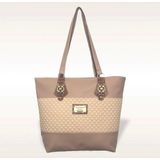 Bolsa Sacola Feminina Grande - Bsc Bege - 39x31x10cm