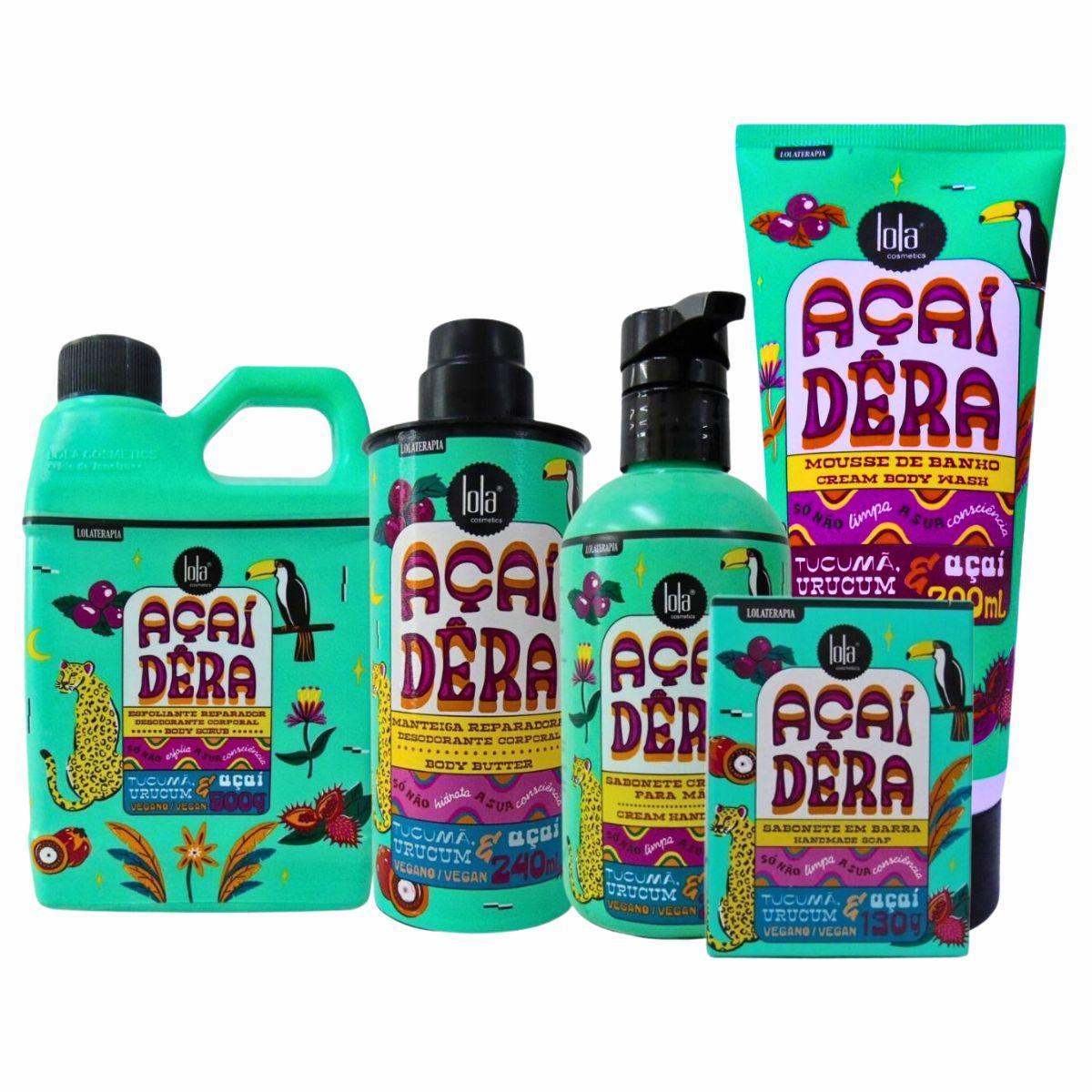 Kit Açaidêra Lola - 5 Produtos Cuidados Pele