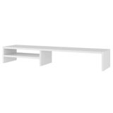 Suporte Stand-pro Base Para Monitor Laptop Soft Elevado 95cm Em Mdf Com 01 Prateleira Branco