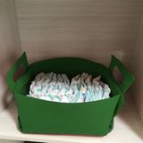 Cesta Organizadora Caixa de Feltro Multiuso - Verde Escuro