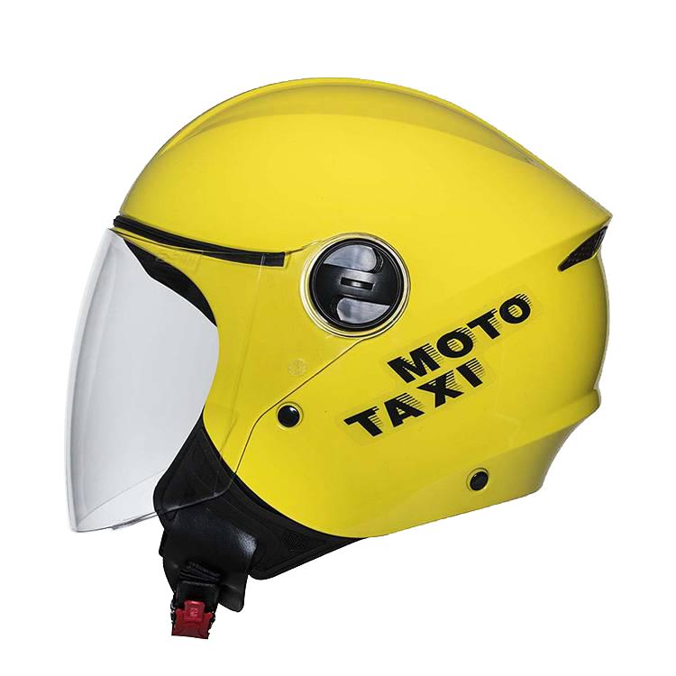 Capacete Moto Joy 23 Taurus Aberto Várias Cores Motoboy  - Amarelo - 56