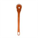 Colher Pegador Macarrão Nylon Talher Utensílio Laranja 28cm