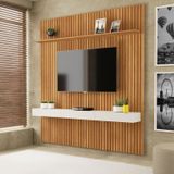 Painel Home Para Tv Até 75 Polegadas 184,5cm Evolution Carvalho Oro / Off-white