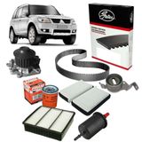 Correia Dentada Pajero Tr4 2009 Flex Filtro Bomba D&#39;água Kit