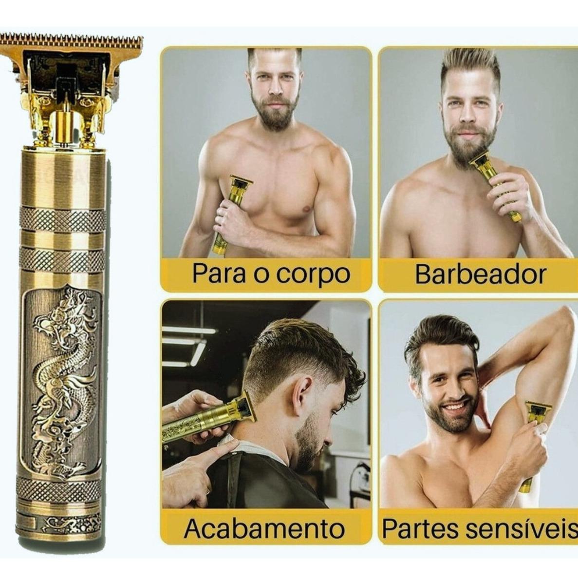 Máquina De Acabamento Para Barba E Cabelo Dragão Estilo Incrível ...