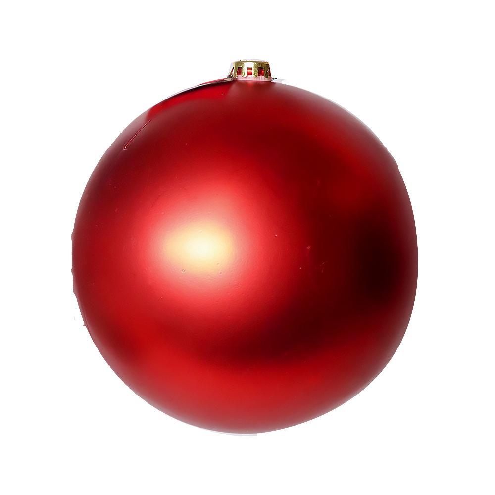 Bola Natal Gigante 20cm Vermelha Fosca Decoração Árvore