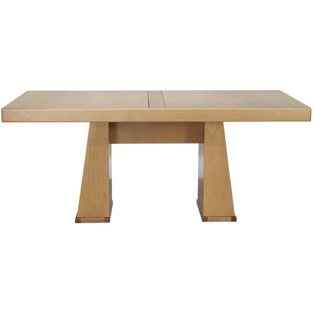 Mesa De Jantar Extensivel 180 Ou 237 Cm Madeira Amendoa Nacc Amendoa