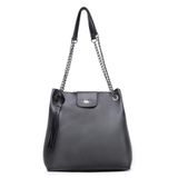 Bolsa Soft Shopper Feminina Com Corrente E Fecho Magnético