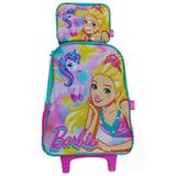 Mochila Barbie Princesa - Luxcel, Carrinho, 45x30x15cm
