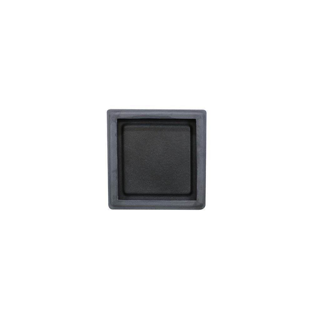 Prato Cubo 30 X 4 Cm Cor 18 - Antique Preto