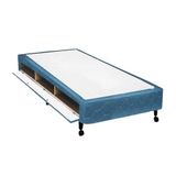 Cama Box Closet Solteiro Poli Tecido Blue (78x188x27) - Castor