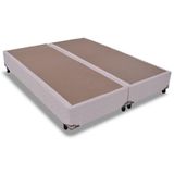 Cama Box Base Queen Universal Suede Marfim (158x198x25) - Probel