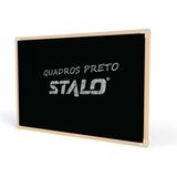 QUADRO NEGRO MOLDURA MADEIRA 60X40 NEO - 8809