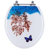 Assento Sanitario Decorado Borboleta Ravena Para Vaso Deca