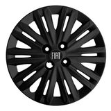 Calota Punto Idea Siena Aro 15 Preto 208cp