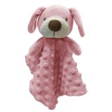 Naninha Cachorro Rosa Minha Primeira Naninha - Laço Bebê