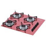 Cooktop 4 Bocas Chamalux Ultra Chama Bivolt Rosa