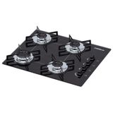 Cooktop 4 Bocas Chamalux Ultra Chama Bivolt   Preto