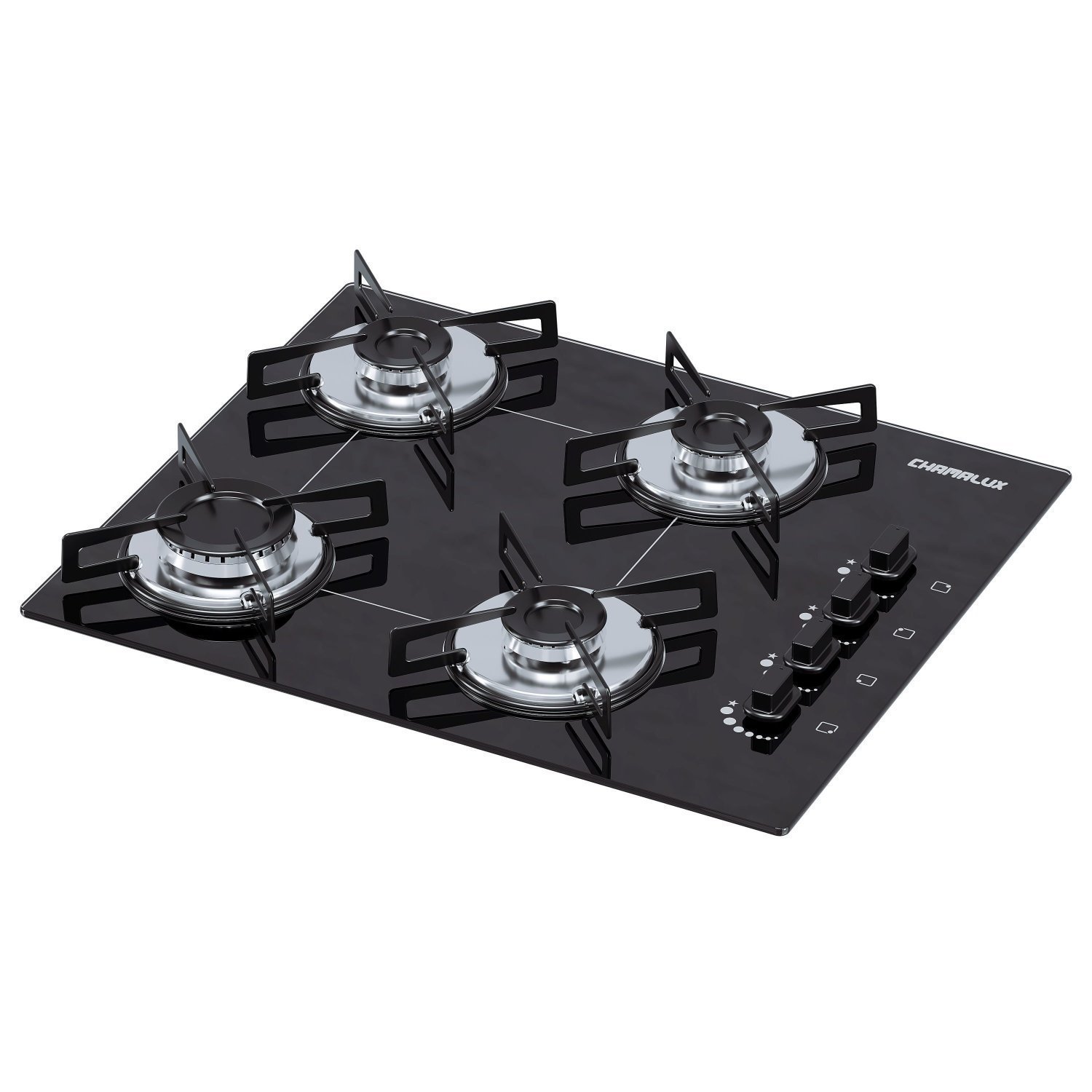 Cooktop 4 Bocas Chamalux Ultra Chama Bivolt   Preto