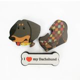 Quebra-cabeça Dachshund De Mdf Reciclado - 15x10cm